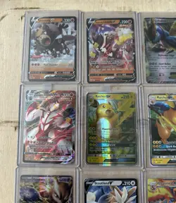 Pokemon Card Lot 12 Official TCG Cards EX GX VMAX + HOLOS - Image 2