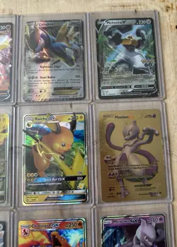 Pokemon Card Lot 12 Official TCG Cards EX GX VMAX + HOLOS - Image 3
