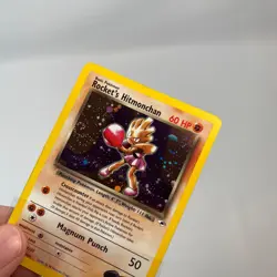 SWIRL Rockets Hitmonchan 11/132 Gym Heroes Set Holo Pokemon Card LP - Image 3