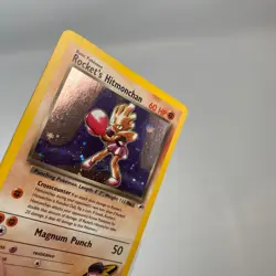 SWIRL Rockets Hitmonchan 11/132 Gym Heroes Set Holo Pokemon Card LP - Image 5