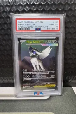 2025 Pokemon Mega Evolution Mega Absol EX Special Illustration Rare PSA 10 - Image 1