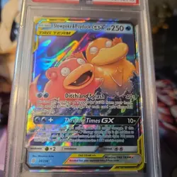 Pokemon PSA GEM 10 Slowpoke & Psyduck GX 35/236 Sm-Unified Minds Holo - Image 2