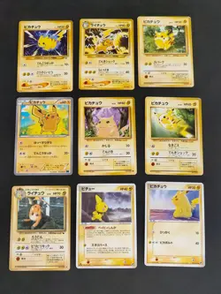 HP Pikachu Toyota Auto Campaign Pokemon Card Raichu vending Base set lot eb98 - Image 1