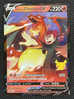 Lance's Charizard V SWSH133 Pokemon TCG Sword & Shield Promo Card - NM - Image 1