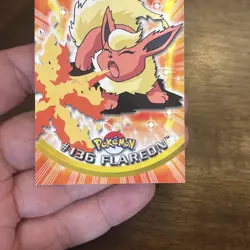 FLAREON Series 3 TV Animation Ed. POKEMON Non-Holo TOPPS 2000 Trading Card #136 - Image 3