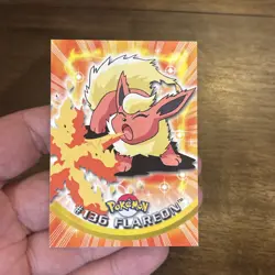 FLAREON Series 3 TV Animation Ed. POKEMON Non-Holo TOPPS 2000 Trading Card #136 - Image 4