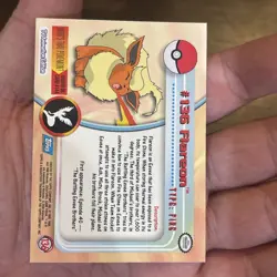 FLAREON Series 3 TV Animation Ed. POKEMON Non-Holo TOPPS 2000 Trading Card #136 - Image 5