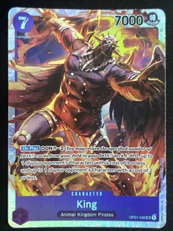 King OP01-096 One Piece Card Game TCG Romance Dawn Super Rare SR ENGLISH NM - Image 1