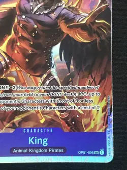 King OP01-096 One Piece Card Game TCG Romance Dawn Super Rare SR ENGLISH NM - Image 4