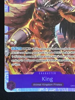 King OP01-096 One Piece Card Game TCG Romance Dawn Super Rare SR ENGLISH NM - Image 5