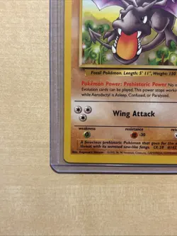 Pokemon TCG Aerodactyl Fossil Card 16/62 Unlimited Rare, LP - Image 5