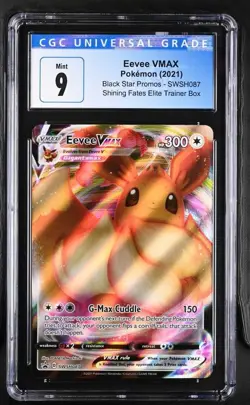 Eevee VMAX SWSH087 SWSH: Sword & Shield Promo Cards CGC 9 - Image 1