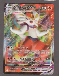 Cinderace VMAX 019/072 Shining Fates Ultra Rare Holo Foil Pokemon Card NM - Image 1