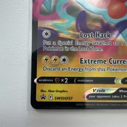 Pokemon TCG Rotom V SWSH257 Black Star Promo Ultra Holo Rare Full Art NM - Image 5