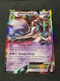 Mewtwo EX 62/162 Breakthrough Ultra Rare Holo Pokemon TCG Near Mint - Image 1