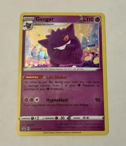 Pokemon Gengar Promo SWSH052 S&S Black Star Holo LP Rare - Image 1