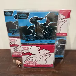 Pokemon Black Bolt + White Flare Pokemon Center ETB Elite Trainer Box Set SEALED - Image 1