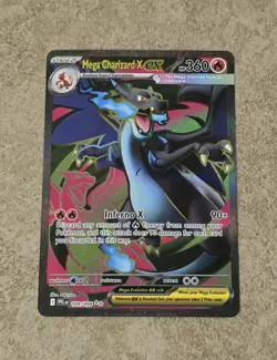 [ NM ] Mega Charizard X EX 109/094 Phantasmal Flames Full Art Pokemon Card - Image 1