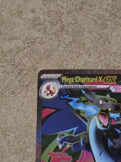 [ NM ] Mega Charizard X EX 109/094 Phantasmal Flames Full Art Pokemon Card - Image 3
