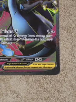 [ NM ] Mega Charizard X EX 109/094 Phantasmal Flames Full Art Pokemon Card - Image 5