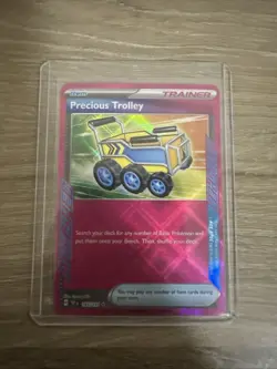 Pokemon TCG Precious Trolley Ace Spec Trainer SV08 Surging Sparks 185/191 - Image 1