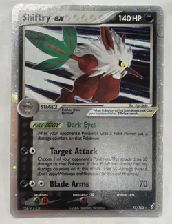 Pokemon Shiftry EX Crystal Guardians Holo Ultra Rare Card #97/100 - Image 1