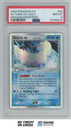 2006 Pokemon Dragon Frontiers ex Holo Altaria ex PSA 8 #90/101 - Image 1