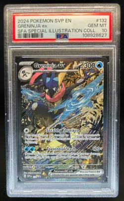 2023-25 Pokemon SV Black Star Promos - SVP EN Greninja ex #132 PSA 10 - Image 1