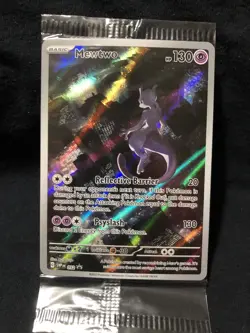 Pokemon Scarlet & Violet 151 052 MEWTWO Factory Sealed Promo - Image 1