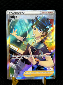 POKEMON JUDGE FULL ART TRAINER HOLO TG25/TG30 Swsh12: SILVER TEMPEST - Image 1