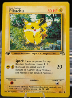 Pokemon 1st Edition Pikachu 60/64 Jungle TCG 1999 WOTC - Image 1