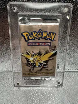 Pokemon Fossil Unlimited Booster Pack - Zapdos Art - SEALED - Likely LIGHT! - Image 1