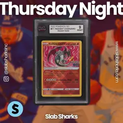2022 POKEMON SWORD & SHIELD POKEMON GO #011/078 RADIANT CHARIZARD KSA 9 - Image 1