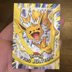 2000 Topps Pokemon Series 3 #135 Jolteon TV Animation Edition Blue Vintage - Image 4
