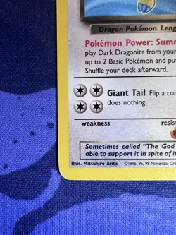 2000 Pokemon Team Rocket Dark Dragonite 22/82 Rare WOTC Wizards NM VLP #22 - Image 5