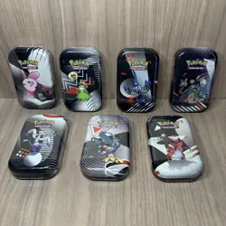 Pokemon TCG: Black Bolt White Flare Unova Mini Tins Set of 7- Sealed/New - Image 1