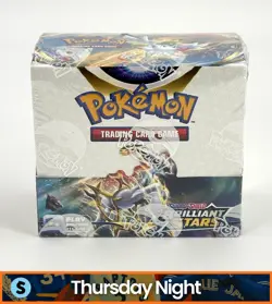 POKEMON TCG SWORD & SHIELD BRILLIANT STARS SEALED BOOSTER BOX - Image 1