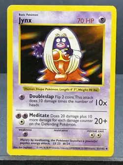 Jynx 31/102 Shadowless Base Set POKEMON 1999 Moderate Play MP - Image 1