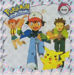 1999 Pokemon ArtBox Sticker - Ash, Pikachu and Friends Pr25 LP Pokemon - Image 1