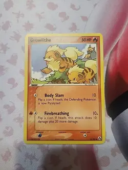 Growlithe 55/92 Ex Legend Maker Common Pokemon TCG LP - Image 1