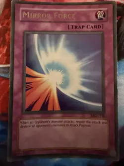 Yugioh Mirror Force MRD-138 Metal Raiders Unlimited|Unlimited Edition LP, Fair - Image 1