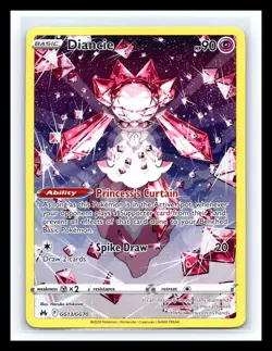 💥 2023 Pokemon Sword & Shield Crown Zenith Diancie Galarian Gallery #GG13/GG702 - Image 1