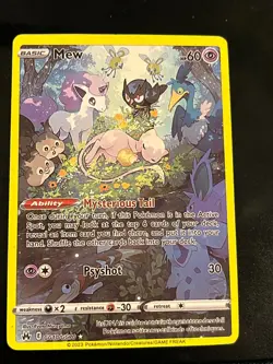 2023 Pokemon Sword & Shield Crown Zenith Mew Galarian Gallery #GG10/GG70 - Image 2