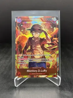 2024 One Piece Treasure Booster Monkey D. Luffy Super Rare Promo #ST10-006 - Image 1