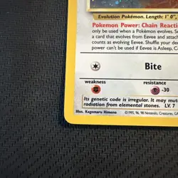 Pokemon Eevee Wizards Black Star Promo 11 Holo NM - Image 4