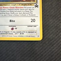 Pokemon Eevee Wizards Black Star Promo 11 Holo NM - Image 5