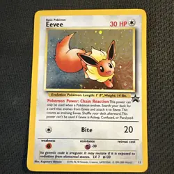 Pokemon TCG Eevee Wizards Black Star Promos 11 Holo Promo NM/VLP - Image 1