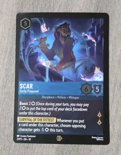 Scar Eerily Prepared 21/P3 - Disney Lorcana TCG Promo - Image 1