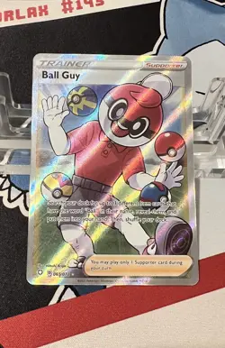 Pokemon TCG Ball Guy Shining Fates Holo Ultra Rare Card 065/072 NM - Image 1