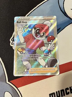 Pokemon TCG Ball Guy Shining Fates Holo Ultra Rare Card 065/072 NM - Image 2